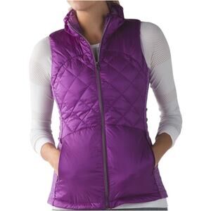 Lululemon Down For A Run Vest Water-Resistant Reflective Pockets Tender Violet 6
